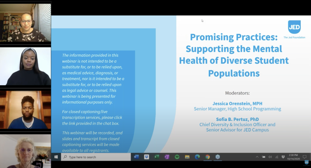 Promising Practices: Supporting The Mental Health Of Diverse Student ...