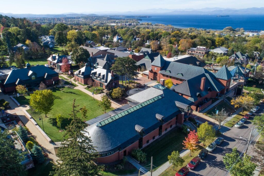 Champlain College campus in Burlington, Vermont.