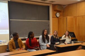Panelists speak during a Student Mental Health Week activation at Clemson University.
