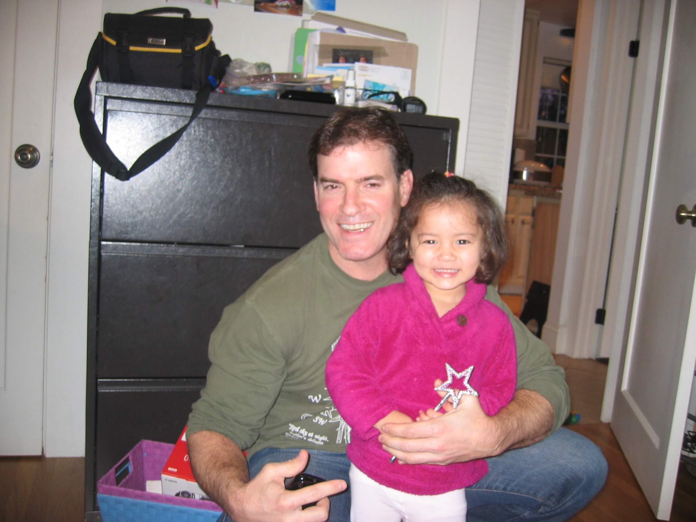 Joseph Rosario and his daughter, then-toddler Charlotte