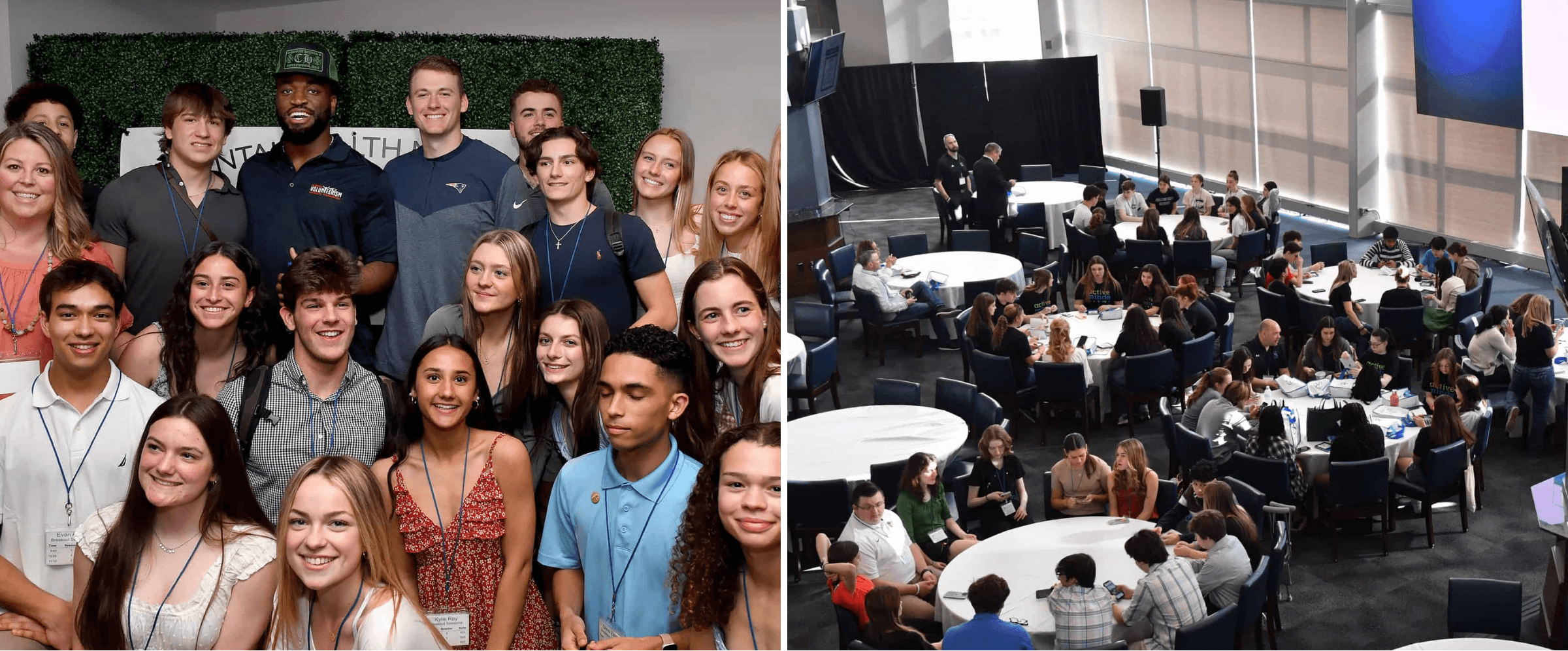 Teens collaborating on mental health issues at a KyleCares event