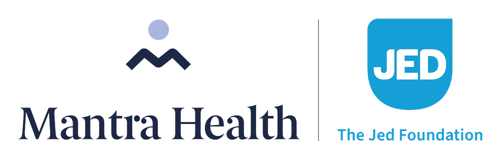 Mantra Health and The Jed Foundation logos